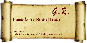 Gombás Rodelinda névjegykártya